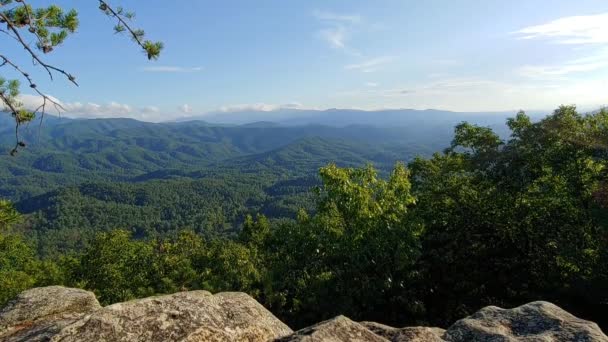 Μια Άποψη Του Great Smoky Mountain National Park Γυρίστηκε Ένα — Αρχείο Βίντεο