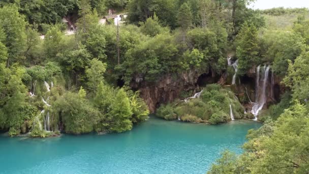 Waterfall National Park Plitvice Lakes Croatia — Stok video