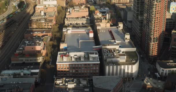 Time Lapse Sunset Vancouver Gastown Moving Shadows — Video Stock