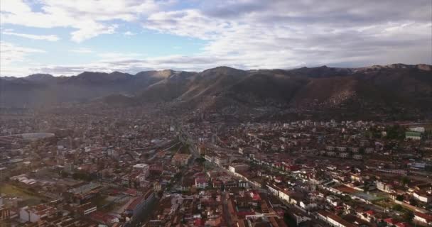 Uma Vista Aérea Cidade Cusco Peru — Vídeo de Stock