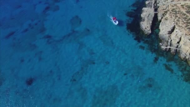 Malta Daki Havadan Mavi Gölcük — Stok video