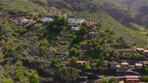 Aerial View Masca Valley Tenerife — ストック動画