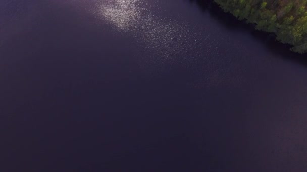 Luchtbeelden Van Een Enorme Borealis Wildernis Camera Langzaam Kantelen Onthullen — Stockvideo