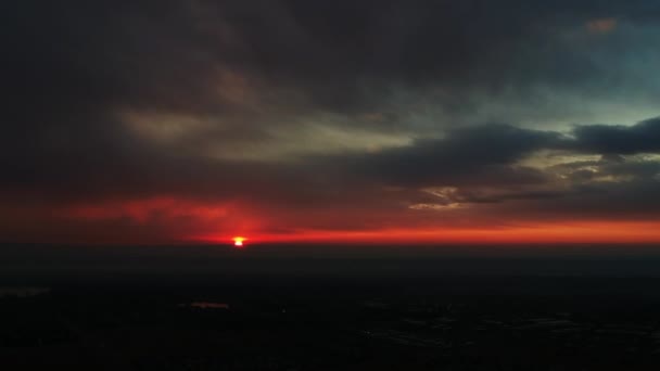 Soluppgång Colorado Flygbilder — Stockvideo