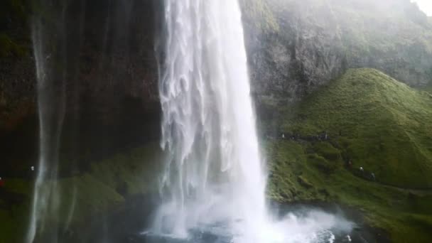 Seljalandsfoss Vodopád Islandu Zpomaleném Filmu Shot Sony A7Sii 60Fps Export — Stock video