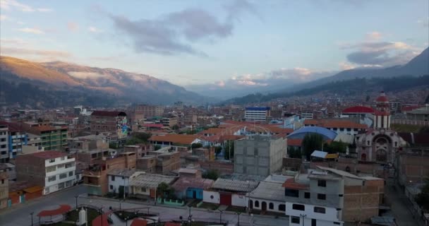 Cidade Huaraz Cima — Vídeo de Stock