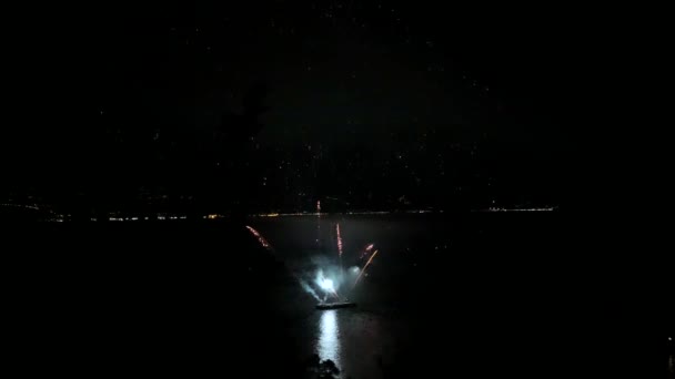 Huge Firework Show Sea — Video