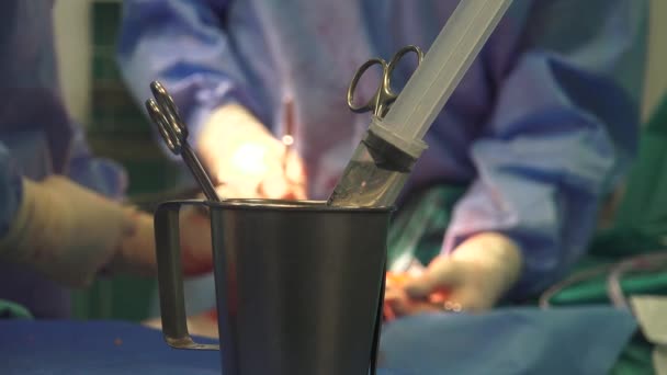 Хірургія Медична Спеціальність Яка Використовує Оперативні Ручні Інструментальні Методи Пацієнта — стокове відео