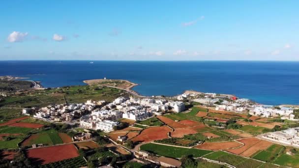 Aerial Drone Video Malta Gharghur Surroundings — Stockvideo