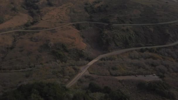 Califorina Scenic Highway Drones Point View — Αρχείο Βίντεο