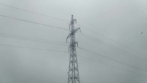 Rainy Day Electricity — Stockvideo