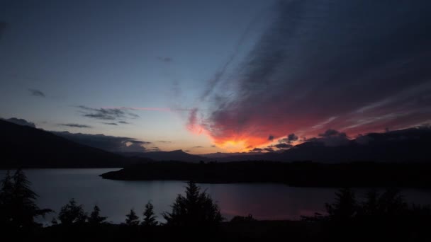 Timelapse Sunrise Lake Binelouidane Morocco — Videoclip de stoc