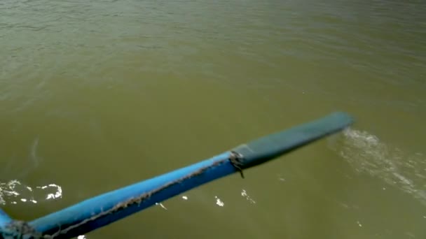 Rowing River Bouregrag Rabat — Stock Video