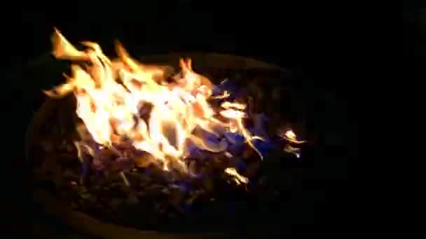 4K30Fps慢镜头中的火光闪现与舞动 — 图库视频影像