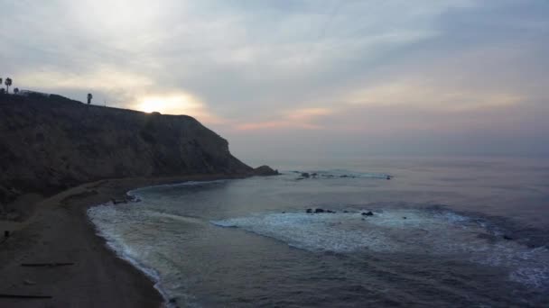 Waves Crashing Coast California — Stock Video
