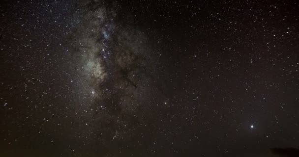Time Lapse Sequence Milky Way Teide National Park Tenerife — Stok Video