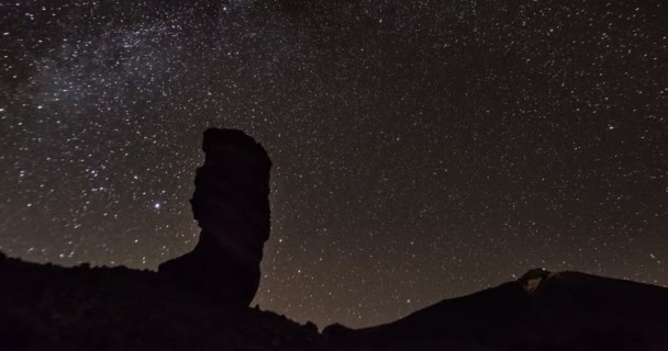 Time Lapse Sequence Milky Way Teide National Park Tenerife — Wideo stockowe