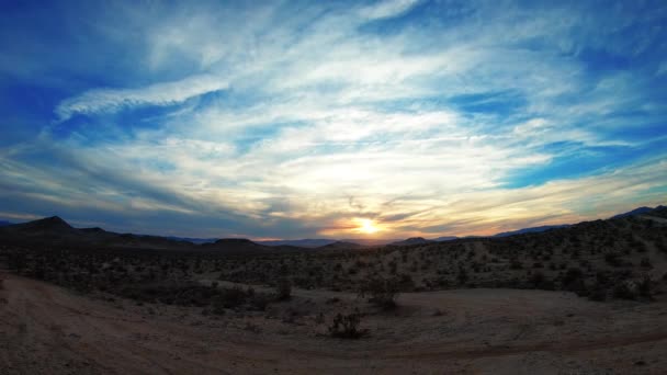 Desert Time Lapse Mojave Desert California — Stok video