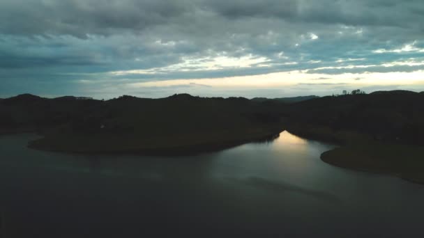 Політ Безпілотника Над Резервуаром Бразилії — стокове відео