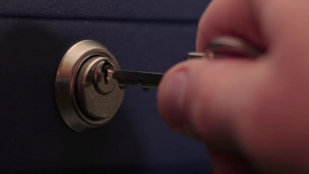 Unlocking Lock Background Close — Stockvideo