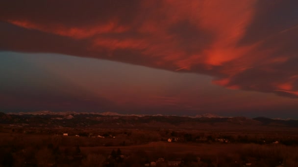 Sunrise Longs Peak Background — Wideo stockowe