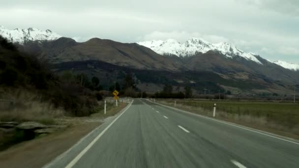 First Person View Driving Beautiful Country New Zealand — Stockvideo