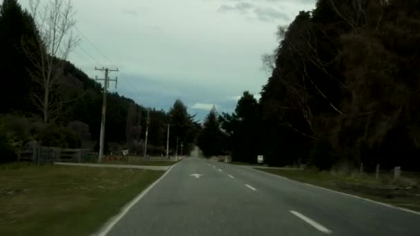 First Person View Driving Beautiful Country New Zealand — 图库视频影像