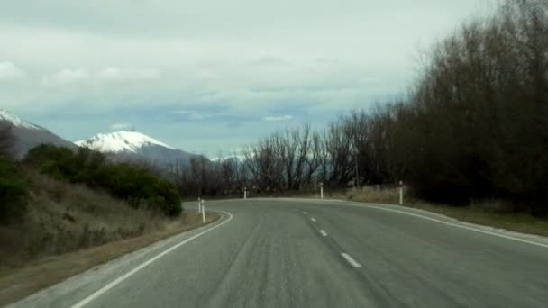 First Person View Driving Beautiful Country New Zealand — 图库视频影像