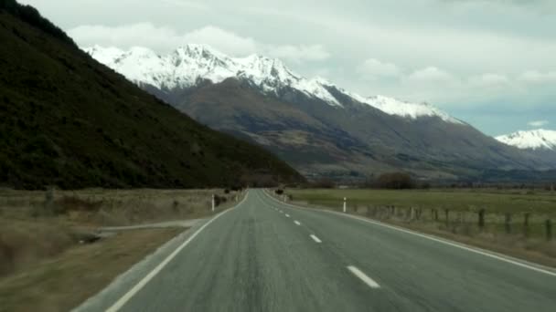 First Person View Driving Beautiful Country New Zealand — Stockvideo