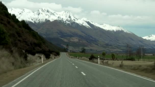 First Person View Driving Beautiful Country New Zealand — Stock video