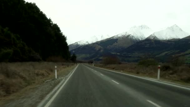 First Person View Driving Beautiful Country New Zealand — ストック動画