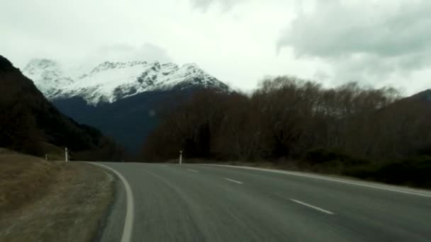 First Person View Driving Beautiful Country New Zealand — Stock Video