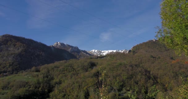 Time Lapse View Mountains Caleao Parque Natural Redes Asturias Spain — Stockvideo