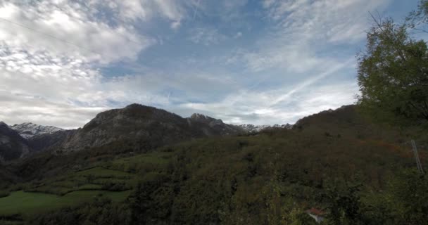 Time Lapse View Mountains Caleao Parque Natural Redes Asturias Spain — Stockvideo