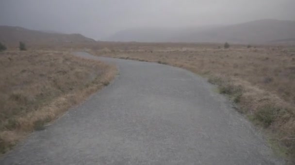Walking Path Glenveagh National Park Ireland — 图库视频影像