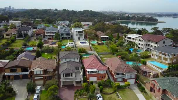 Video Captured South Sydney Beautiful Suburb Close Water — Wideo stockowe