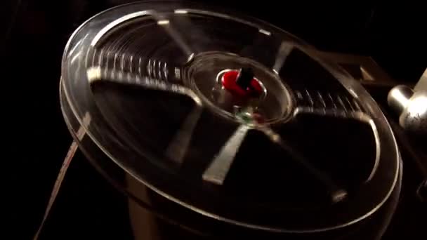 Film Reel Turning Fast Projector — Vídeo de stock