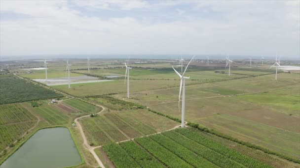 Windfarm Santa Isabela Puerto Rico — Vídeo de Stock