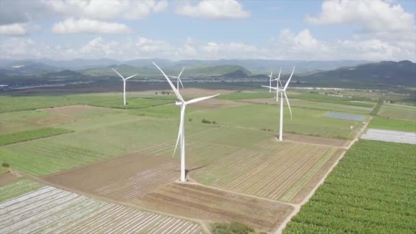 Windfarm Santa Isabela Puerto Rico — Vídeo de Stock