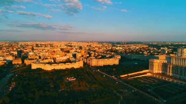 Aerial Clip Bucharest Romania Dji Phantom4Pro — Video Stock