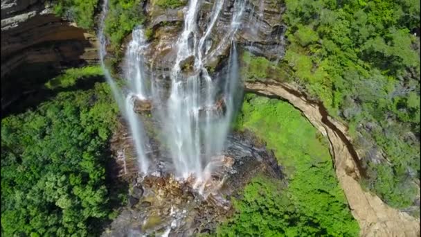 Waterfalls Making Shine Its Fantastic Part Nature Untouched Nature — 图库视频影像