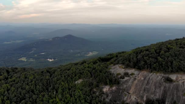 Drone Footage Flying Yonah Georgia — Vídeo de Stock