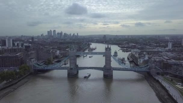 Vista Aerea Del Tower Bridge — Video Stock