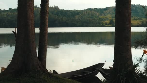 Pohled Jezero Nyabikere Kibale Uganda — Stock video
