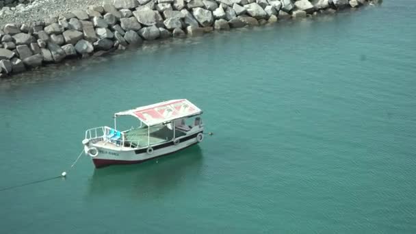 Boat Sea Lima Peru — Stockvideo