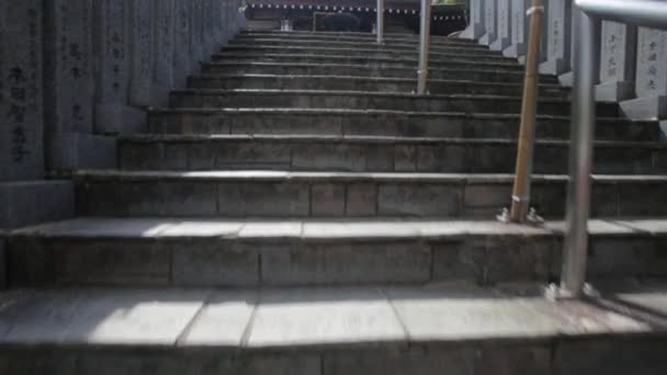 Stairs Daisho Temple Miyajiima — Stockvideo