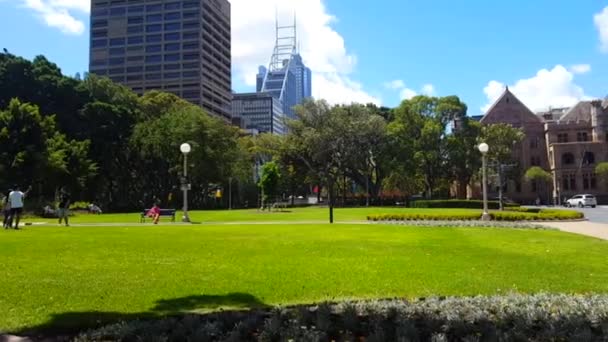 Sydney Verde Hydepark Filmagens — Vídeo de Stock