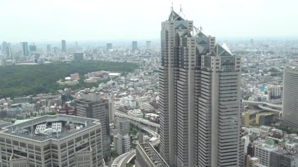 Still Aerial View Tokyo City Buildings — Stock Video