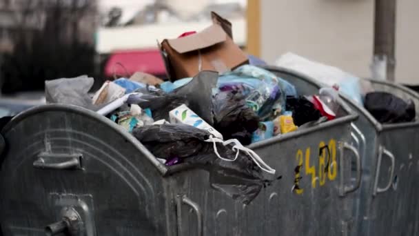 Trash City Full Garbage — Stock video