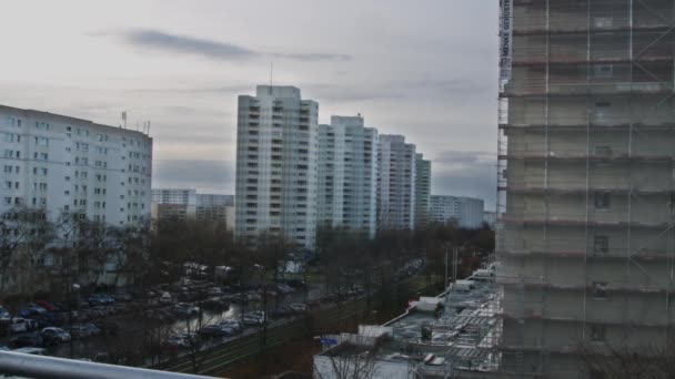 Old Grey Residential Area Eastern Suburb Berlin Germany — Vídeo de Stock